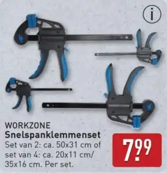 ALDI Workzone Snelspanklemmenset aanbieding