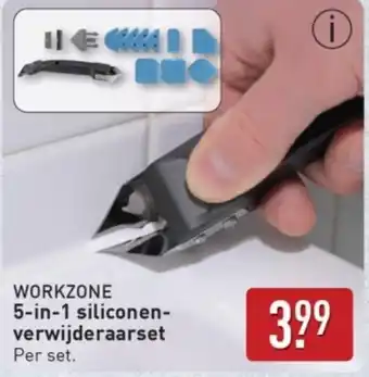 ALDI Workzone 5-in-1 siliconen verwijderaarset aanbieding