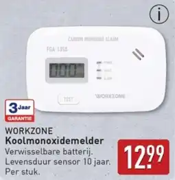 ALDI Workzone Koolmonoxidemelder aanbieding