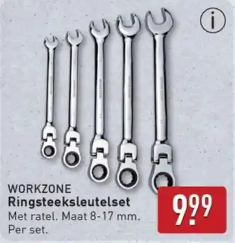 ALDI Workzone Ringsteeksleutelset aanbieding