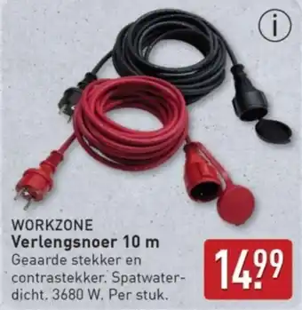 ALDI Workzone Verlengsnoer aanbieding