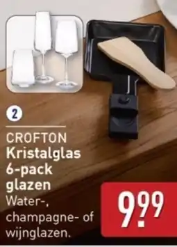 ALDI Crofton Kristalglas Glazen aanbieding