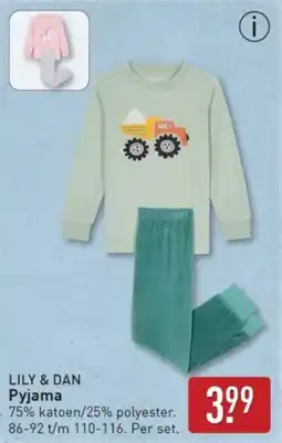 ALDI Lily & Dan Pyjama aanbieding