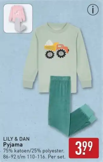 ALDI Lily & Dan Pyjama aanbieding