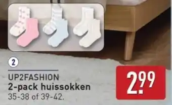 ALDI Up2fashion Huissokken aanbieding