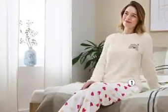 ALDI Up2fashion Fleece Pyjama aanbieding
