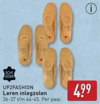 ALDI Up2Fashion Leren Inlegzolen aanbieding