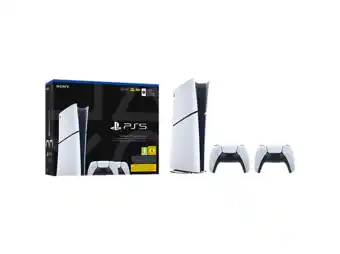 MediaMarkt Sony Playstation 5 Digital Edition 825 Gb – Bundel Met Twee Dualsense Draadloze Controllers aanbieding