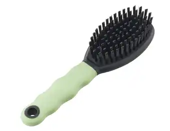 Pets Place Ferplast Vachtborstel Zacht Kat - Kattenvachtborstel - 19.5x5.4x3 cm Lime Zwart aanbieding