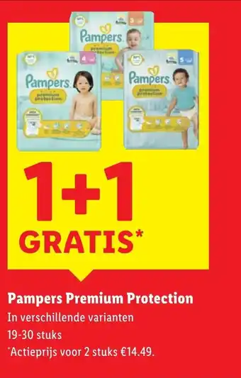 Lidl Pampers premium protection aanbieding