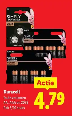 Lidl Duracell aanbieding