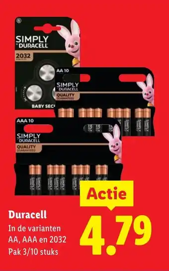 Lidl Duracell aanbieding