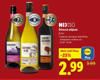 Lidl Diverse wijnen aanbieding