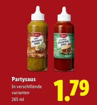 Lidl Partysaus aanbieding