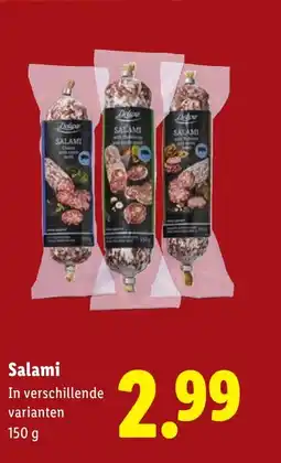 Lidl Salami aanbieding