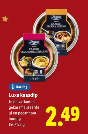 Lidl Luxe kaasdip aanbieding