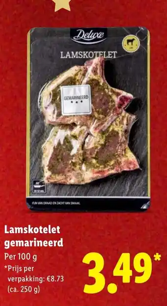 Lidl Lamskotelet gemarineerd aanbieding
