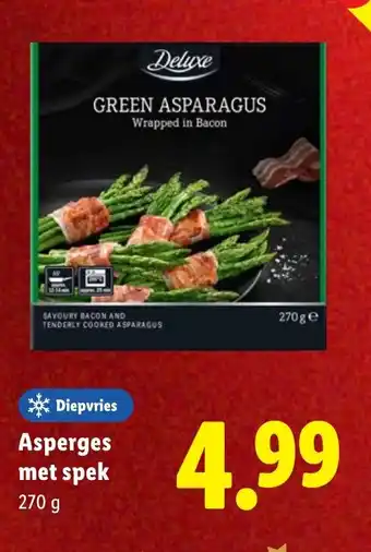 Lidl Asperges met spek aanbieding