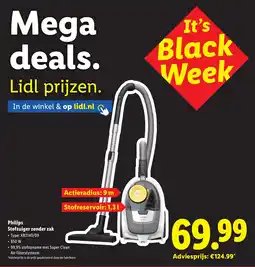 Lidl Philips Stofzuiger zonder zak aanbieding