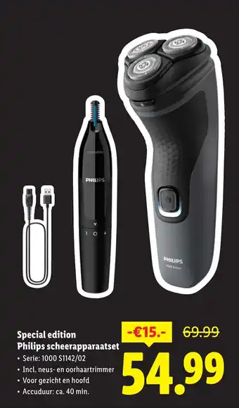 Lidl Special edition Philips scheerapparaatset aanbieding