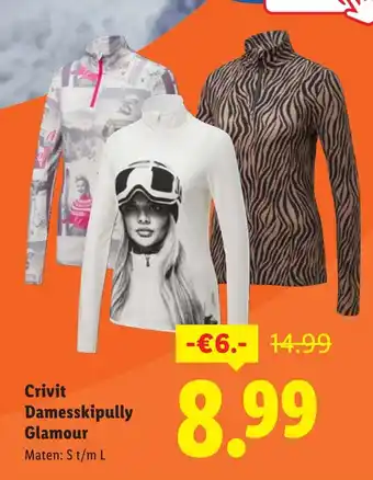 Lidl Crivit Damesskipully Glamour aanbieding
