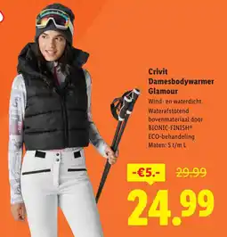Lidl Crivit damesbodywarmer glamour aanbieding