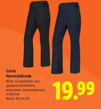 Lidl Crivit Herenskibroek aanbieding