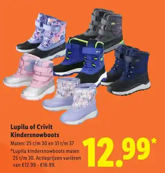 Lidl Lupilu of Crivit Kindersnowboots aanbieding