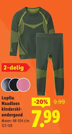 Lidl Lupilu Naadloos kinderski ondergoed aanbieding
