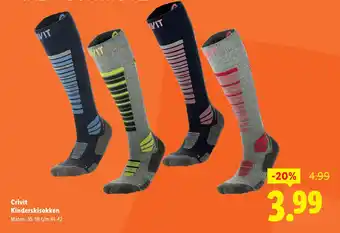 Lidl Crivit kinderskisokken aanbieding