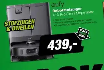 EP Eufy X10 Pro Omni Mopmaster Robotstofzuiger aanbieding