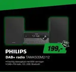 EP Philips TAM4505M2/12 DAB+ Radio aanbieding