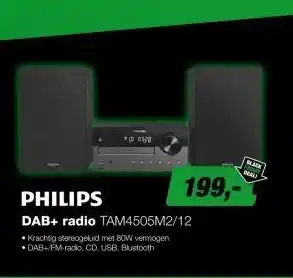 EP Philips TAM4505M2/12 DAB+ Radio aanbieding