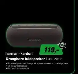 EP Harman Kardon Luna Bluetooth Speaker Zwart aanbieding