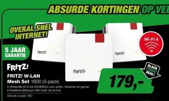 EP FRITZ! Mesh Wi-Fi Set 1600 - 3 Stuks aanbieding