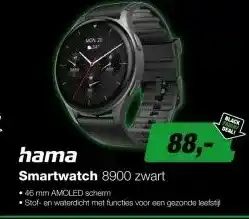 EP Hama 8900 Smartwatch - Zwart aanbieding