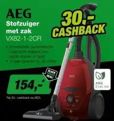 EP AEG VX82-1-2CR Stofzuiger met Zak - Rood aanbieding