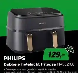 EP Philips NA352/00 3000 Serie Airfryer met 2 Manden aanbieding