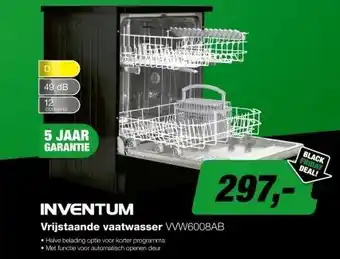EP Inventum VVW6008AB Vaatwasser aanbieding