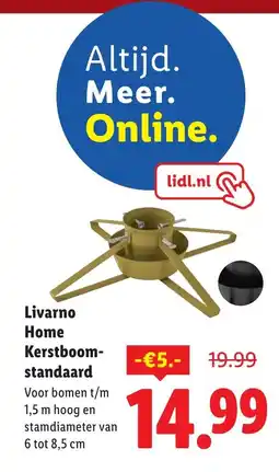 Lidl Livarno Home Kerstboom standaard aanbieding