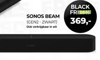 EP Beerepoot SONOS BEAM (GEN2 - ZWART) aanbieding