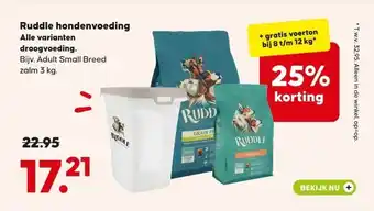 Pets Place Ruddle hondenvoeding Alle varianten droogvoeding. aanbieding