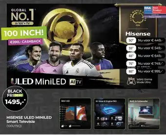 EP Beerepoot HISENSE ULED MINILED Smart Televisie aanbieding
