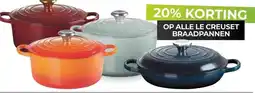 EP Beerepoot ALLE LE CREUSET BRAADPANNEN aanbieding