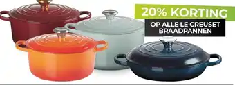 EP Beerepoot ALLE LE CREUSET BRAADPANNEN aanbieding