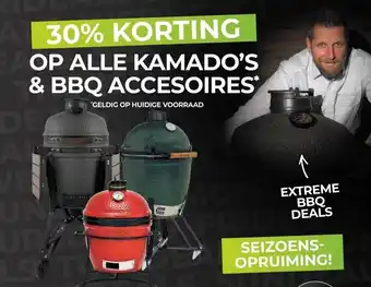 EP Beerepoot ALLE KAMADO'S & BBQ ACCESOIRES aanbieding