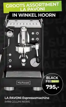 EP Beerepoot LA PAVONI Espressomachine aanbieding