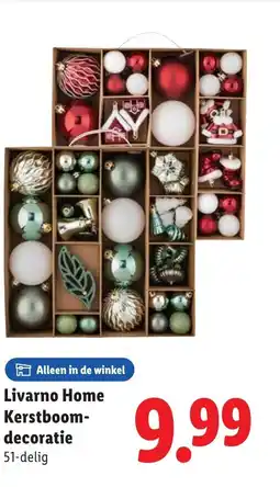 Lidl Livarno home kerstboom decoratie aanbieding