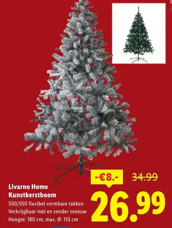 Lidl Livarno home kunstkerstboom aanbieding