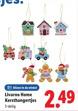 Lidl Livarno Home Kersthangertjes aanbieding
